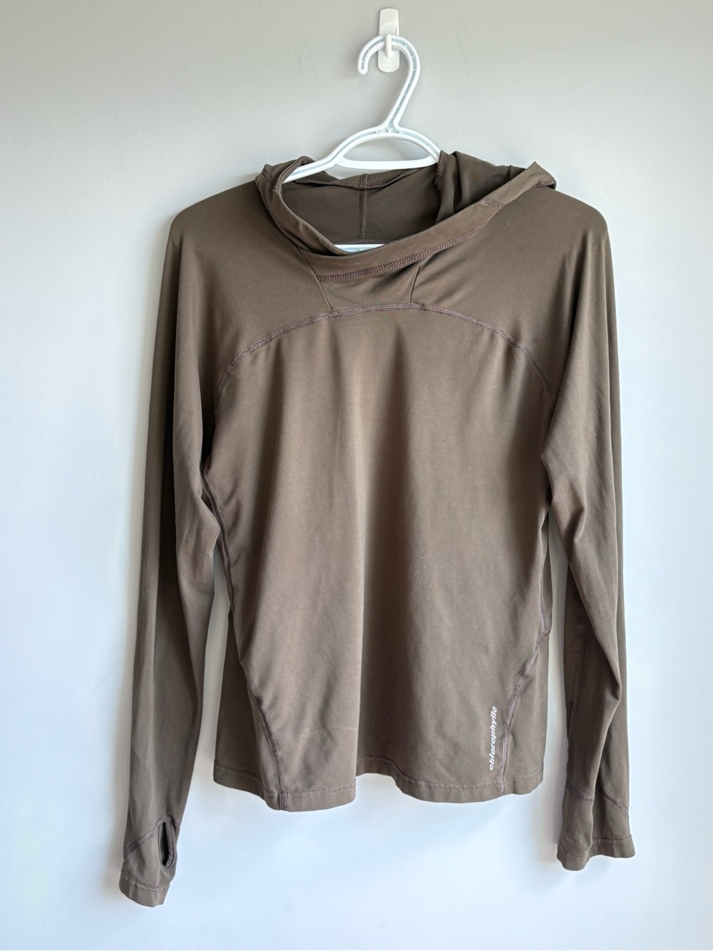 Women’s Long-Sleeve Cowl Neck Performance Top - Brown